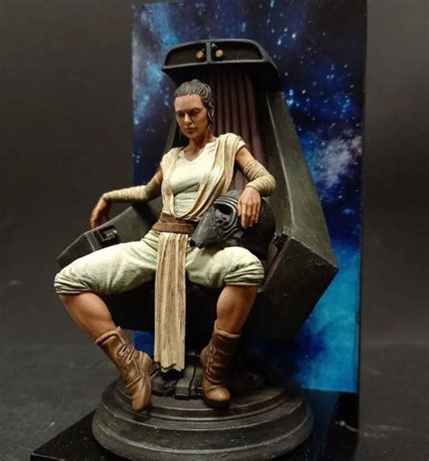 Add to Favorites Star Wars Rey Skywalker with BB-8 NSFW Figure, 3D Printed hand painted custom. . R34 rey